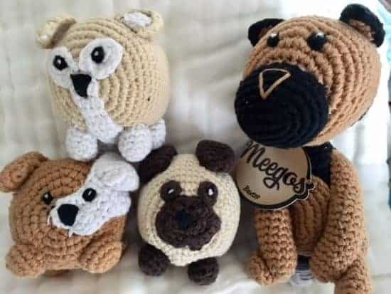 Meegos Series 1 - crochet cuddly toys