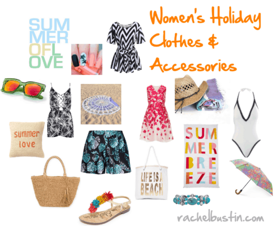 women's holiday clothes and accessories