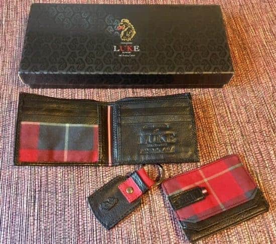 LUKE 1977 FORBES LEATHER WALLET GIFT SET BLACK