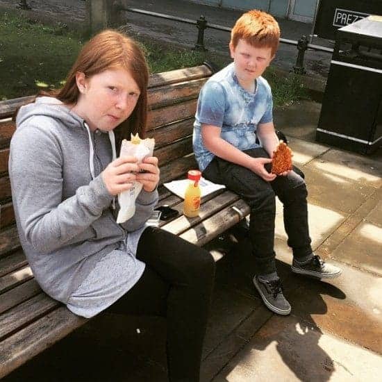 Lunch in the park....
