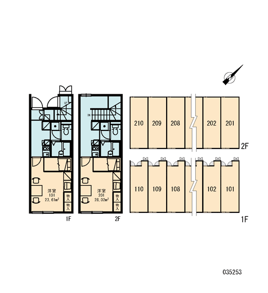 各階平面図、部屋配置図