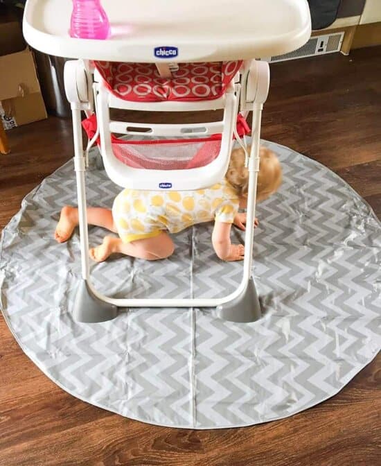 baby girl on the splatmat