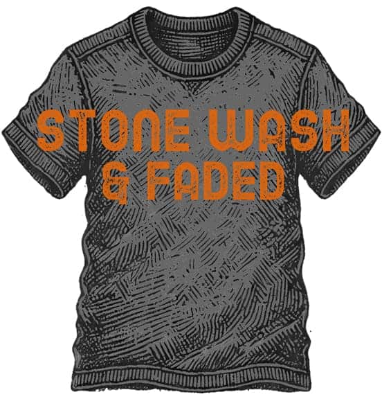 Stone Wash & Faded Printing