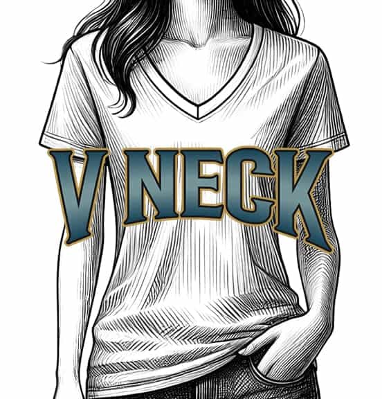 V Neck Printing