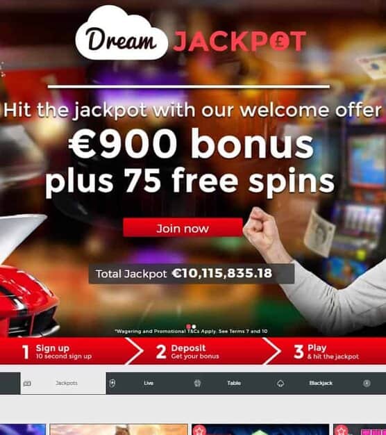 Dream Jackpot Casino Review & Bonus