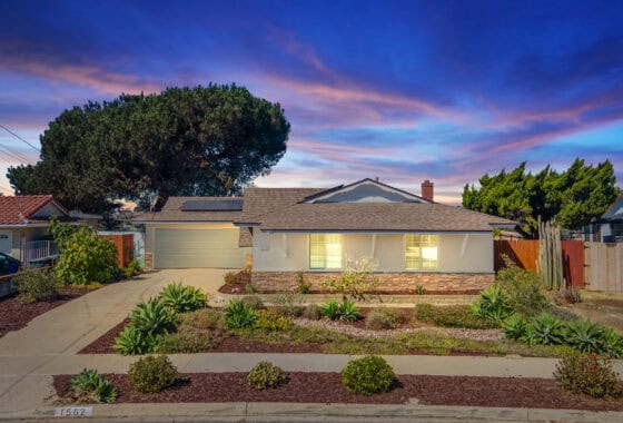 1562 Watwood Rd, Lemon Grove - Front of the House at Night