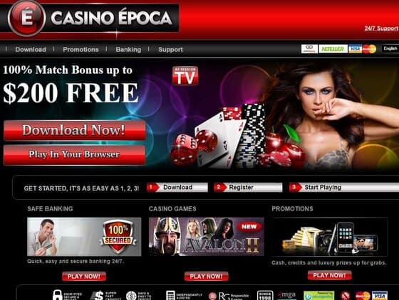 Casino Epoca $200 free bonus