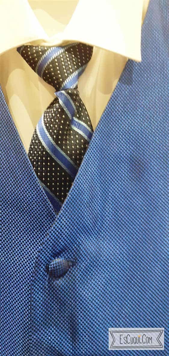 traje almirante niño cuello mao blanco