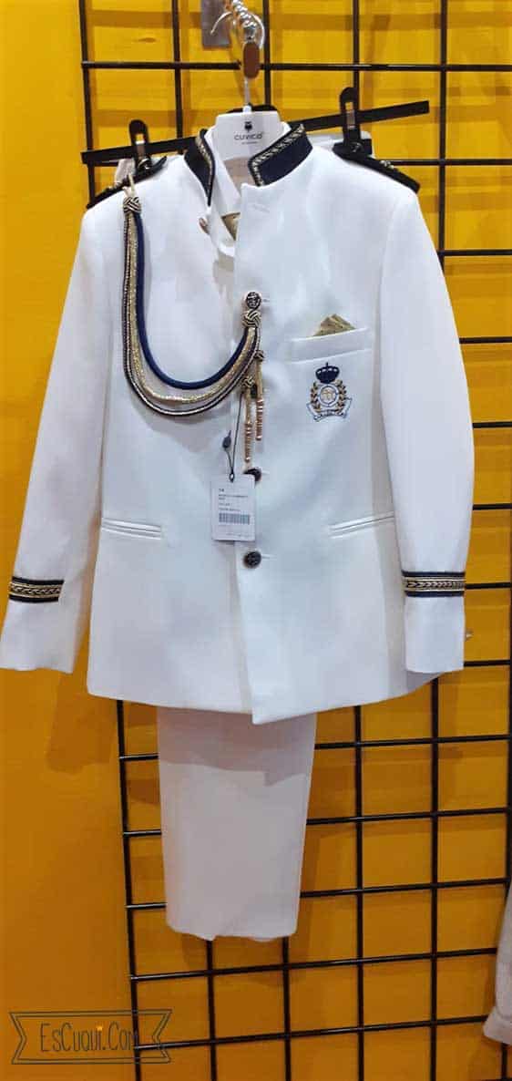 almirante niño cuello mao blanco