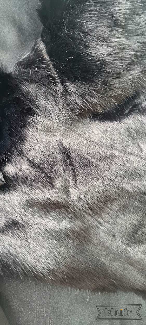 capa corta pelo fiesta vestir elegante