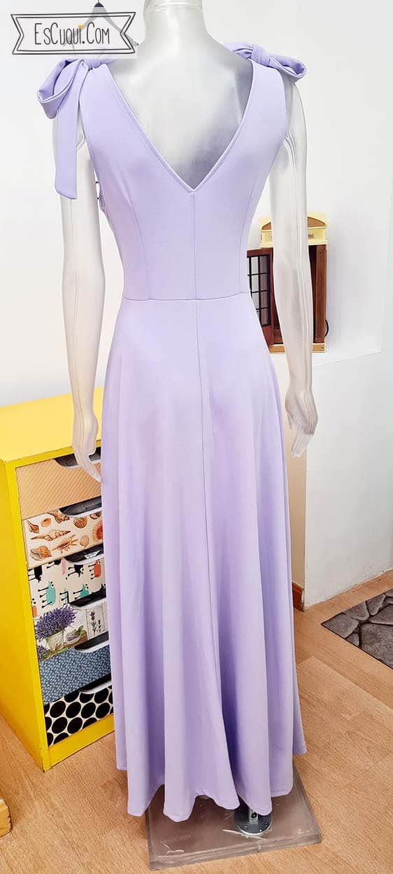 vestido fiesta tallas grandes lila