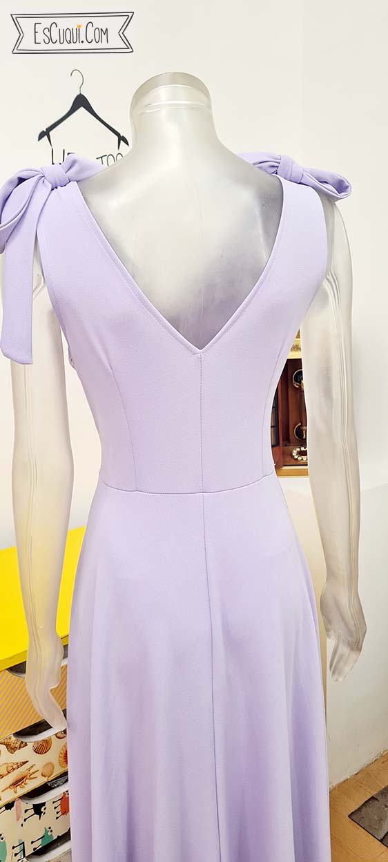 vestido fiesta tallas grandes lila