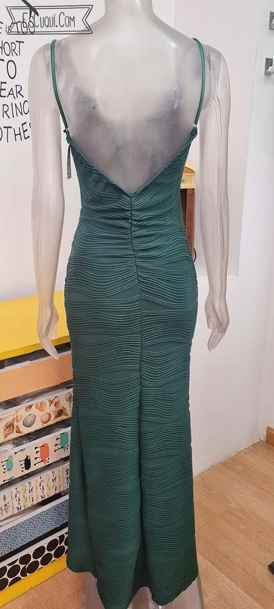 vestido fiesta corte sirena buganvilla brocado