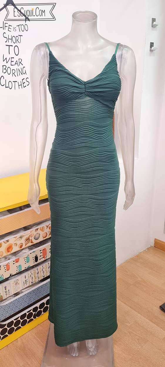 vestido fiesta corte sirena buganvilla brocado