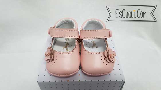 zapatos bebe sin suela rosa