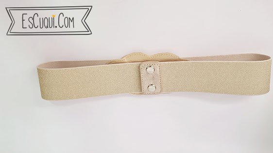 cinturon fiesta dorado mujer