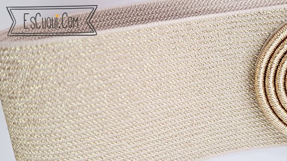 cinturon fiesta dorado mujer