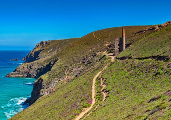 South West Coast Path and Wheal Coates Mine