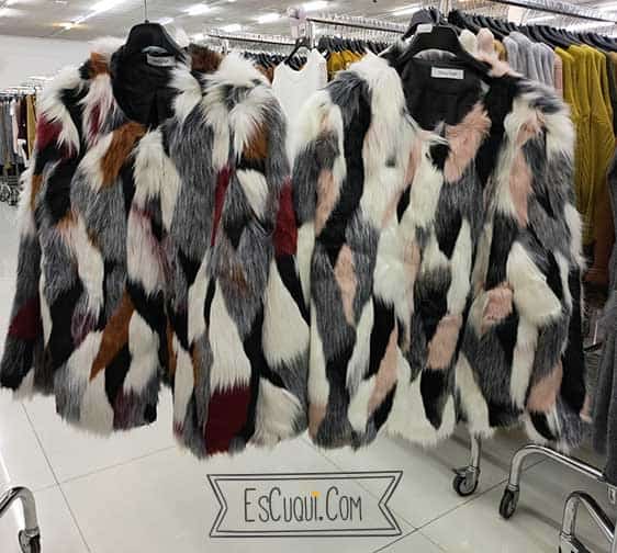 abrigo chaqueton pelo mujer colores