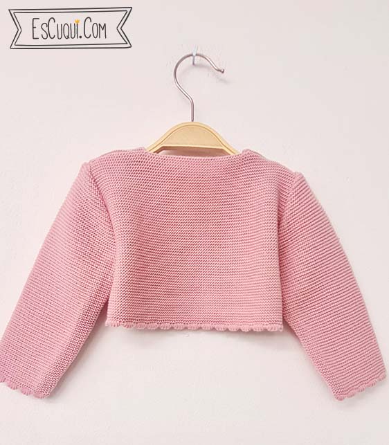 torera chaqueta niña rosa palo 12 meses