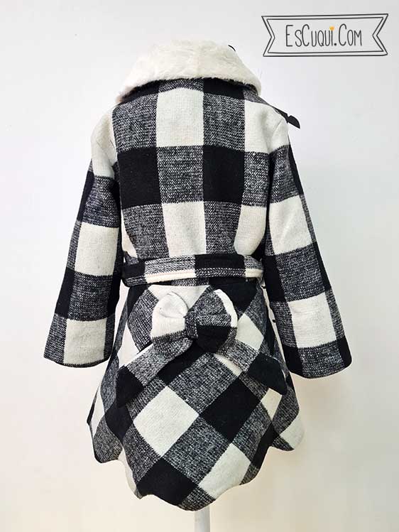 abrigo cuadros bebe