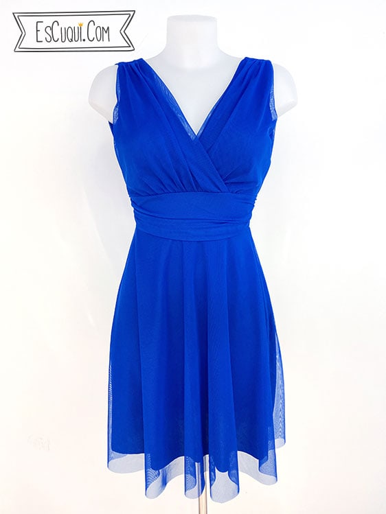 vestido corto tirantes tul vestir sencillo