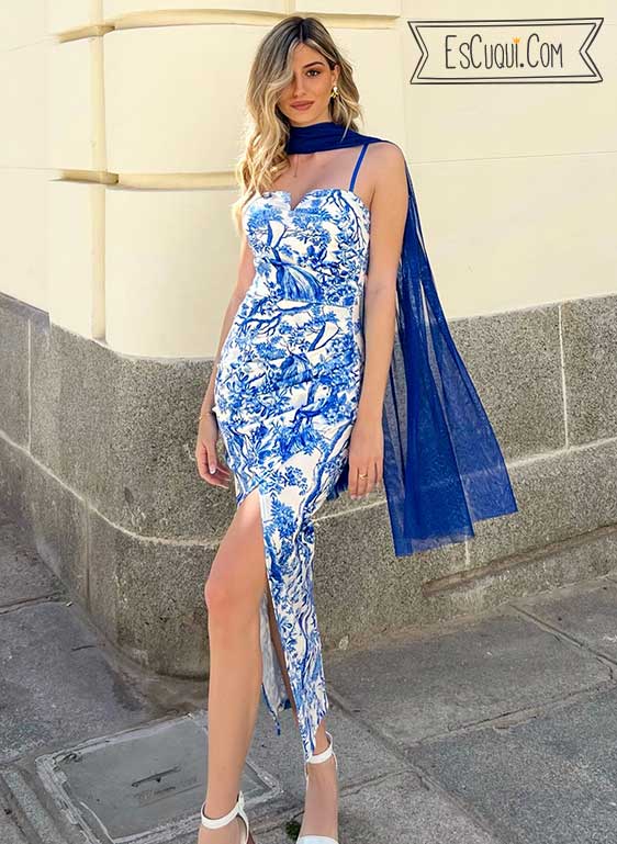 vestido fiesta midi boda graduacion invitada