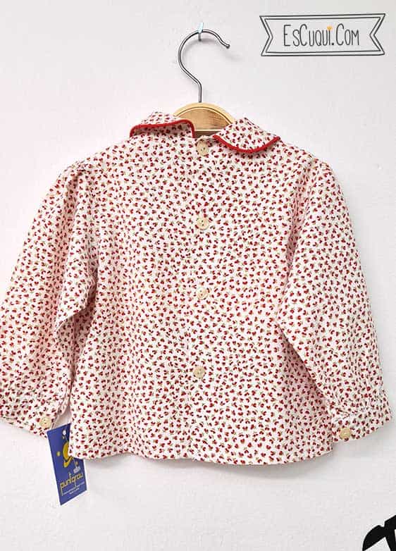 blusa bebe liberty flores talla 6 meses