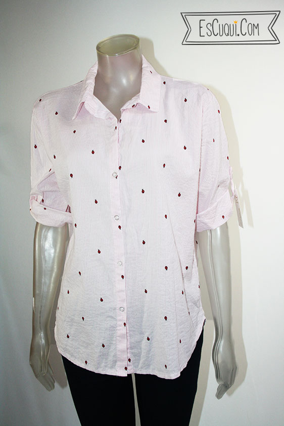 camisas rayas rosa