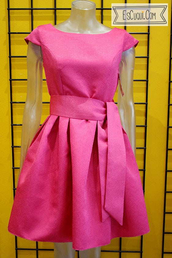 Vestido fucsia ceremonia