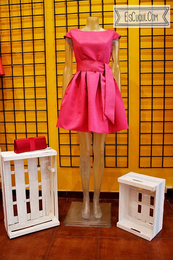 Vestido fucsia ceremonia