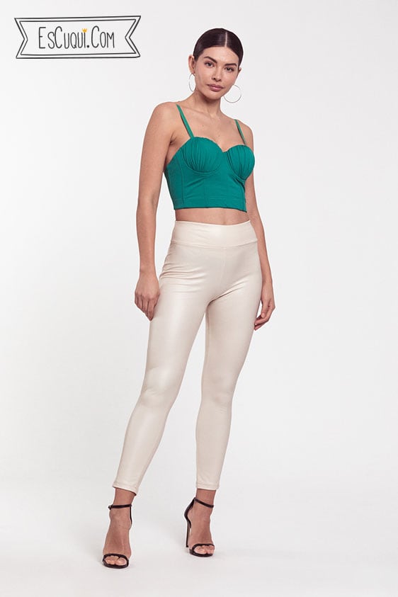 leggings polipiel tiro alto