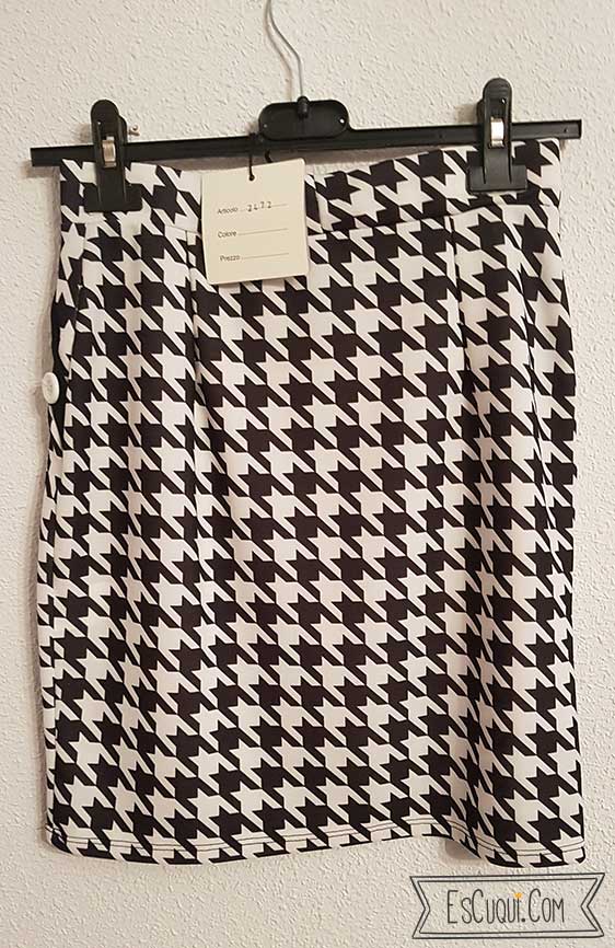 Minifalda pata de gallo