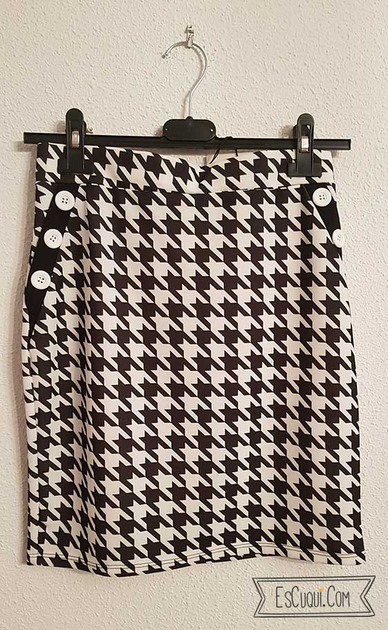 Minifalda pata de gallo