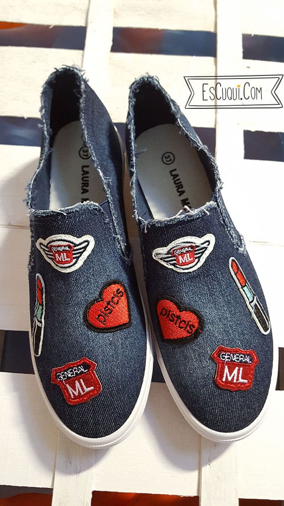 zapatillas vaqueras parches