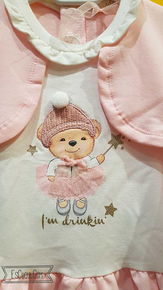 vestido algodon bebe 12/18meses