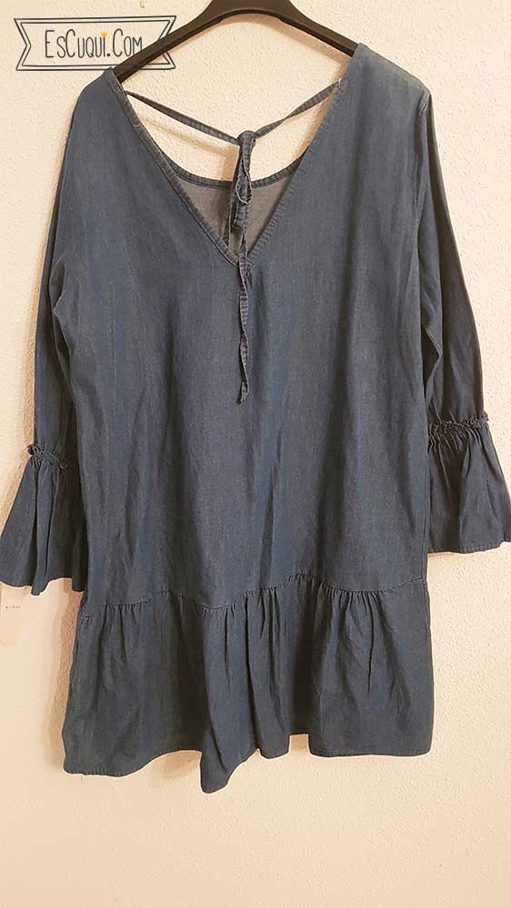 vestido vaquero ancho mujer