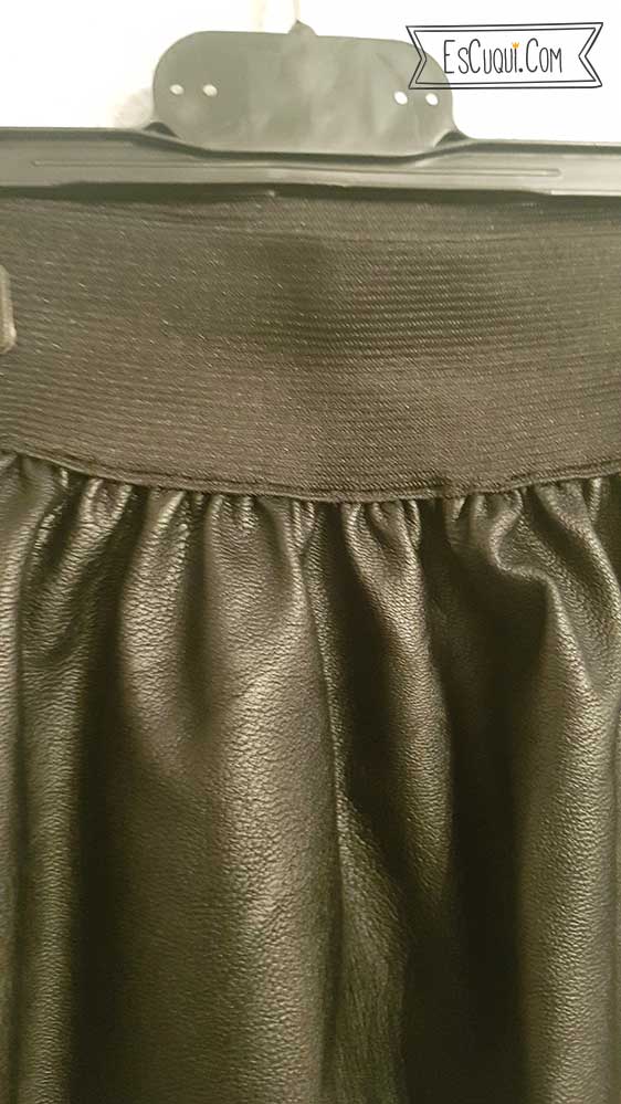 falda polipiel y tul de niña con goma