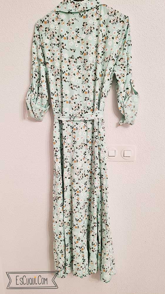vestido flores largo camisero