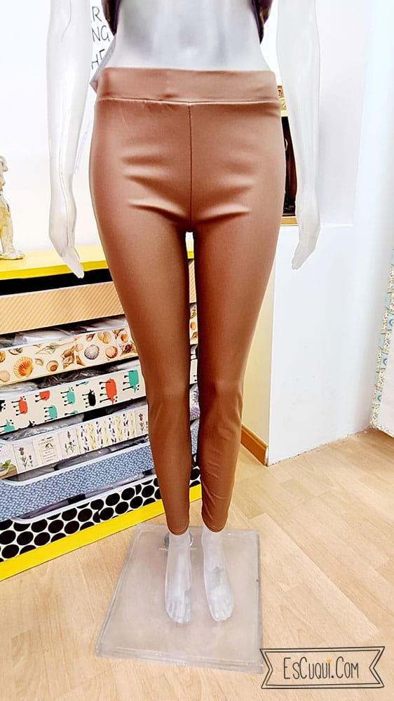 leggins polipiel camel