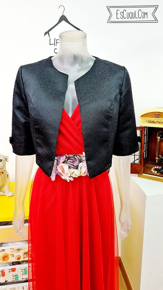 torera negra vestir mujer