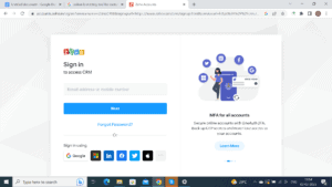 Zoho CRM Login or Sign-Up 