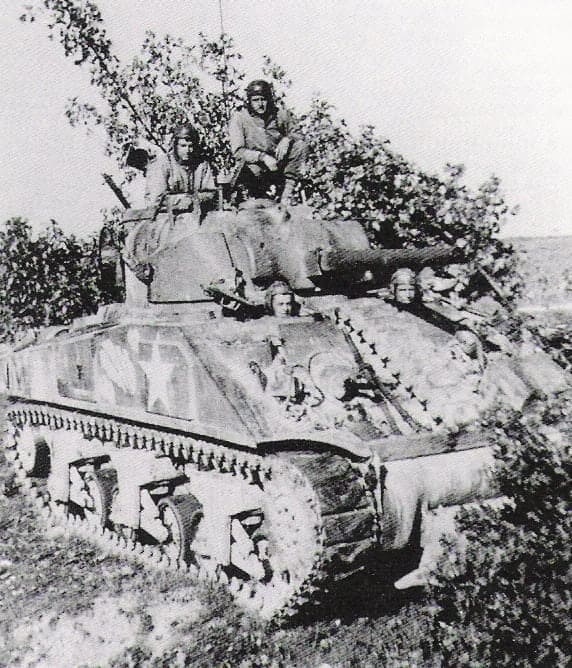 Luitenant-kolonel Creighton Abrams, commandant van het 37e Tankbataljon, 4e Pantserdivisie, tijdens de Lotharingen-campagne, september 1944.