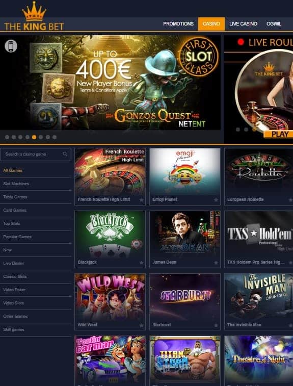 TheKingBet Casino Free Bonus