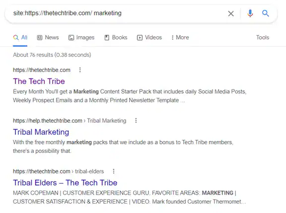 Search a Specific Website Using “site:” Search a Specific Website Using “site:”