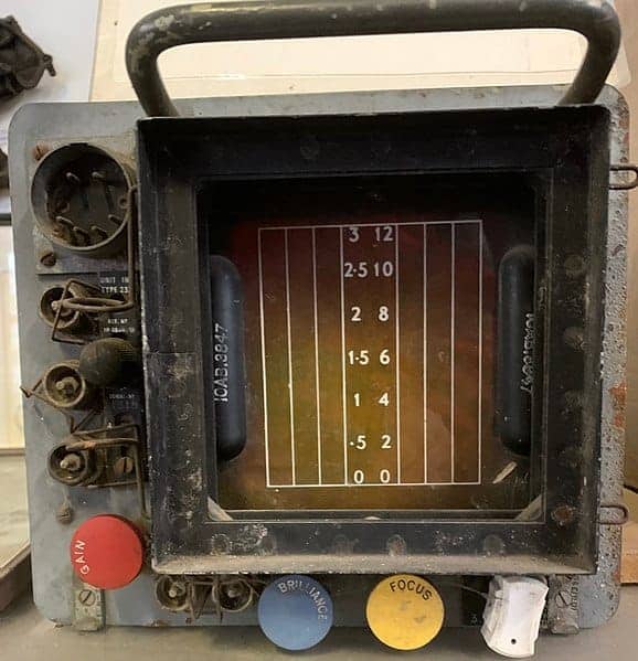 Afbeelding van het Monica-radarsysteem, geïntroduceerd in juni 1942, gebruikt door de RAF voor achterwaartse waarschuwingen op bommenwerpers.