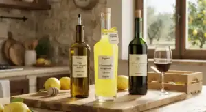Bottiglie-Olio-e-Limoncello