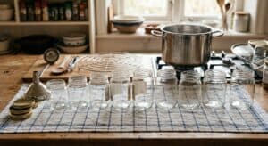 Vasi vetro sterlizzati per conserve marmellate Vasetti sterilizzati