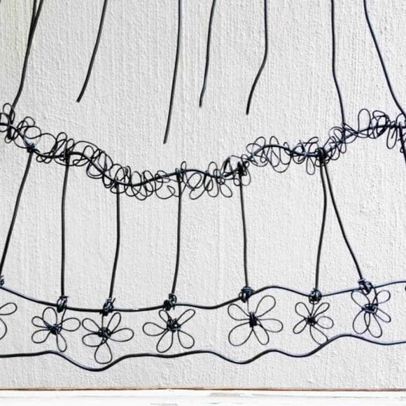 Bending the wire to make flowers with video tutorial #WireArt #DIYTutorial #WallDecor