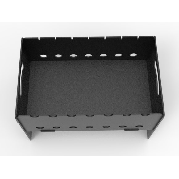 Простой разборной мангал – чертеж dxf для лазерного станка